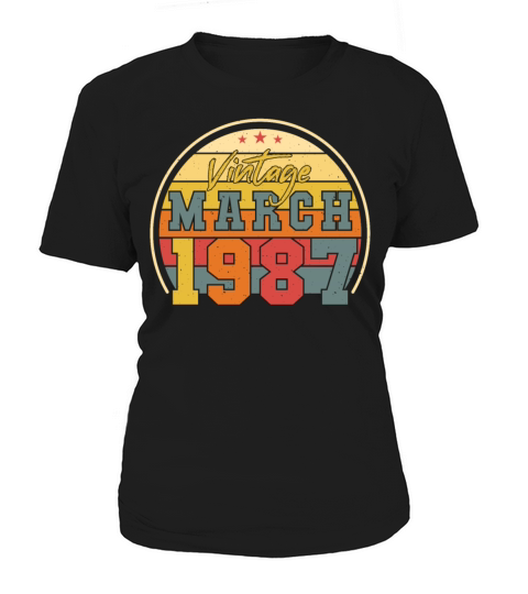 Born March 1987 Vintage Women's T-Shirt