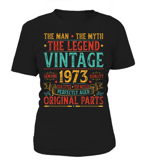 The Man The Myth The Legend Vintage 1973 Birthday T Shirt Design (1) Women's T-Shirt