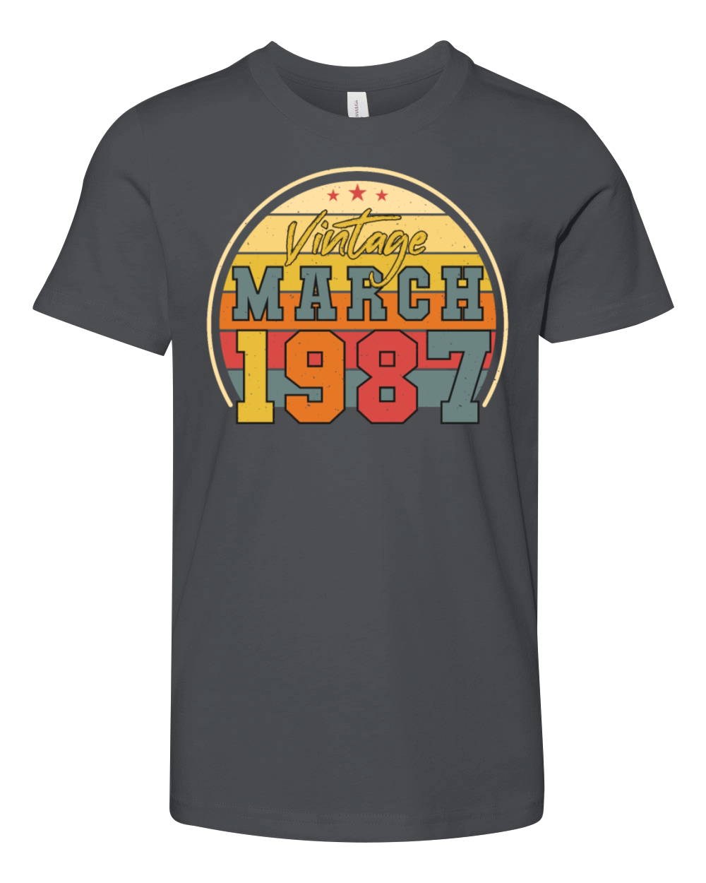 Born March 1987 Vintage Youth Unisex Jersey Tee