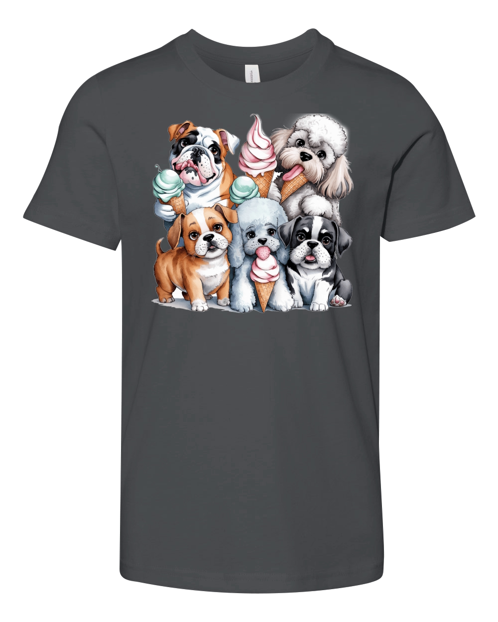 Dog Watercolor Bundle 07 Youth Unisex Jersey Tee