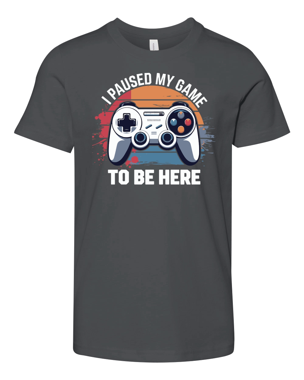 I Paused My Game To Be Here 8 Youth Unisex Jersey Tee