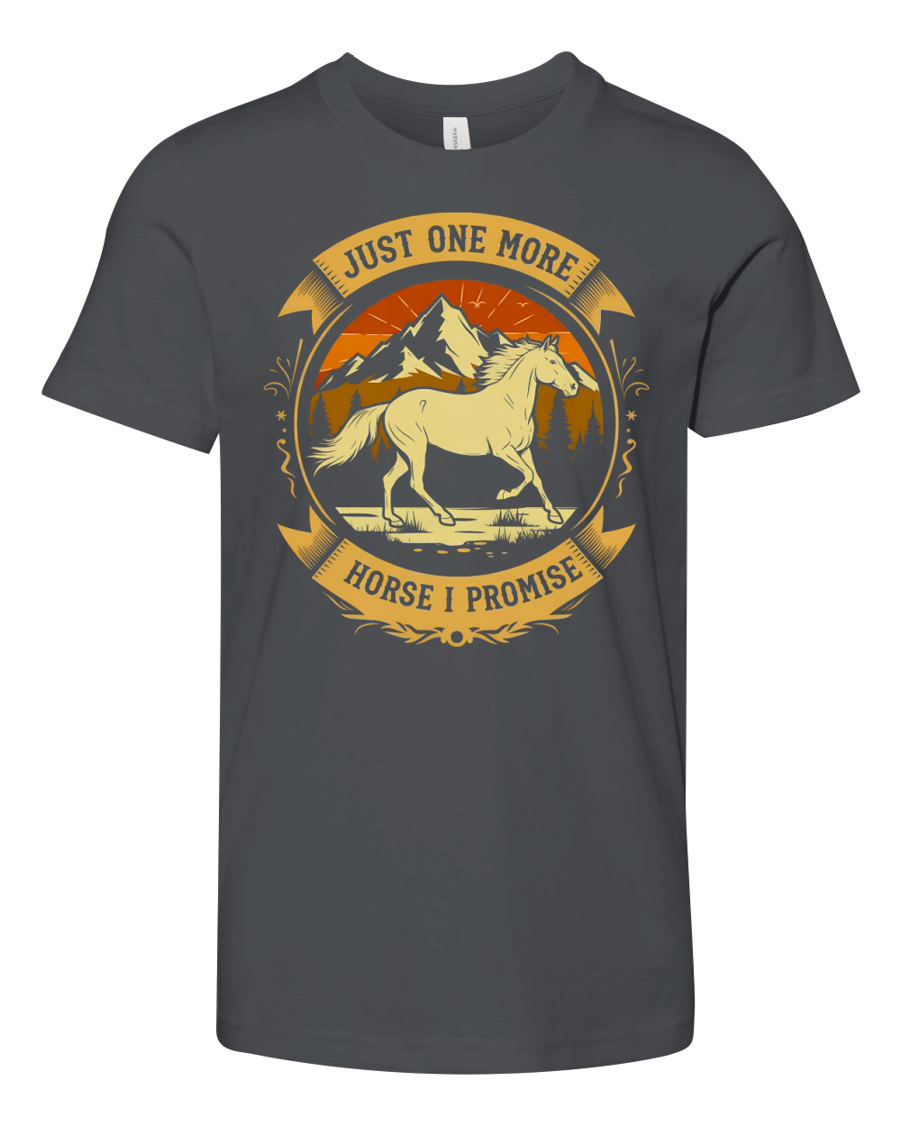 Just One More Horse I Promise Youth Unisex Jersey Tee