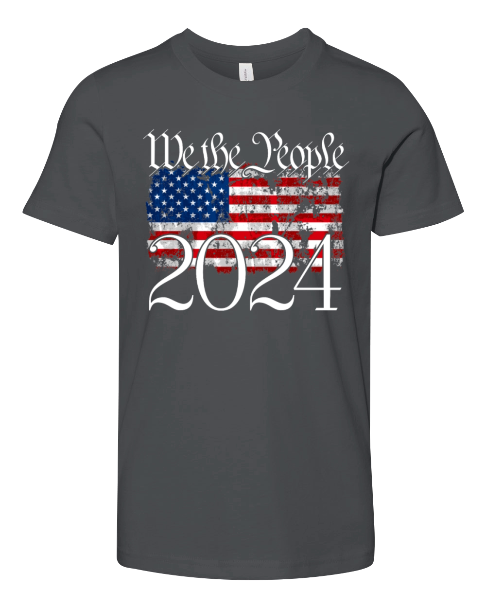 We The People 2024 Amercan Flag 2024 Election Youth Unisex Jersey Tee