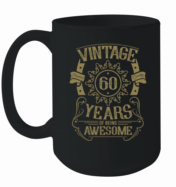 60th birthday gift ideas vintage husband wife Ceramic Mug