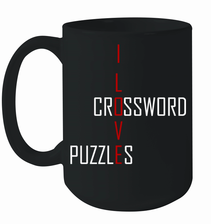 Crossword puzzles - I love Crossword puzzles Ceramic Mug