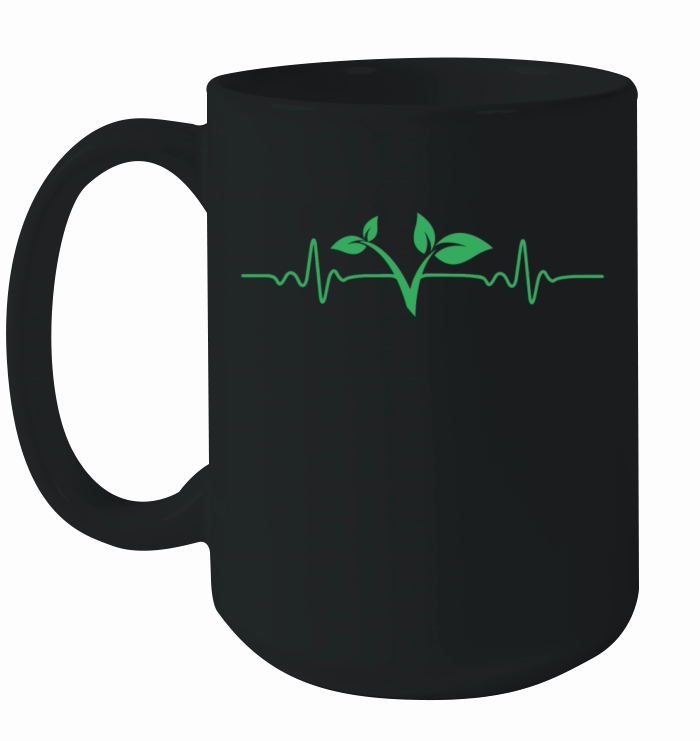 HEARTBEAT VEGAN VEGANISM ANIMAL RIGHTS LOVE GIFT Ceramic Mug