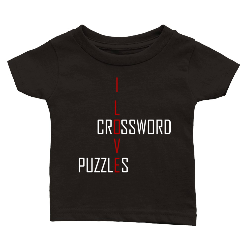 Crossword puzzles - I love Crossword puzzles Classic Baby Crewneck T-shirt