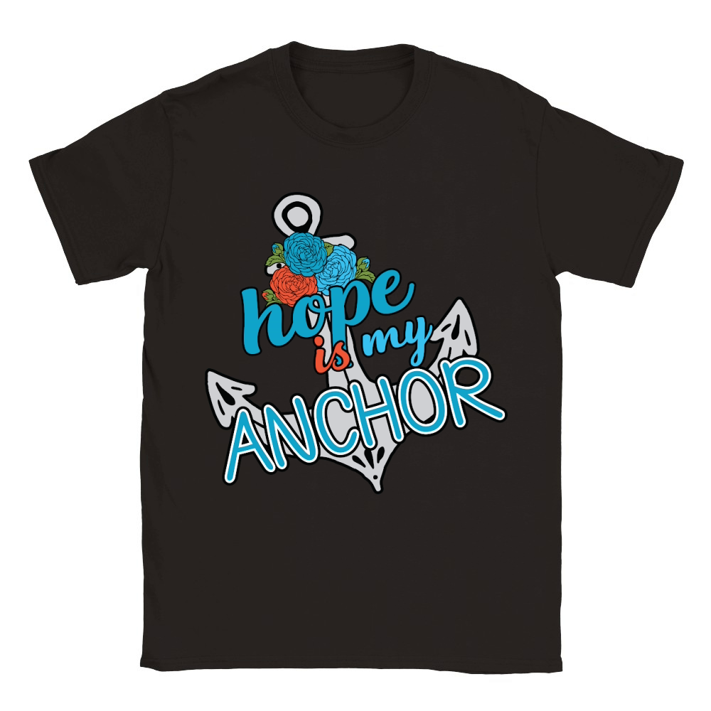 Hope is My Anchor Floral Classic Kids Crewneck T-shirt