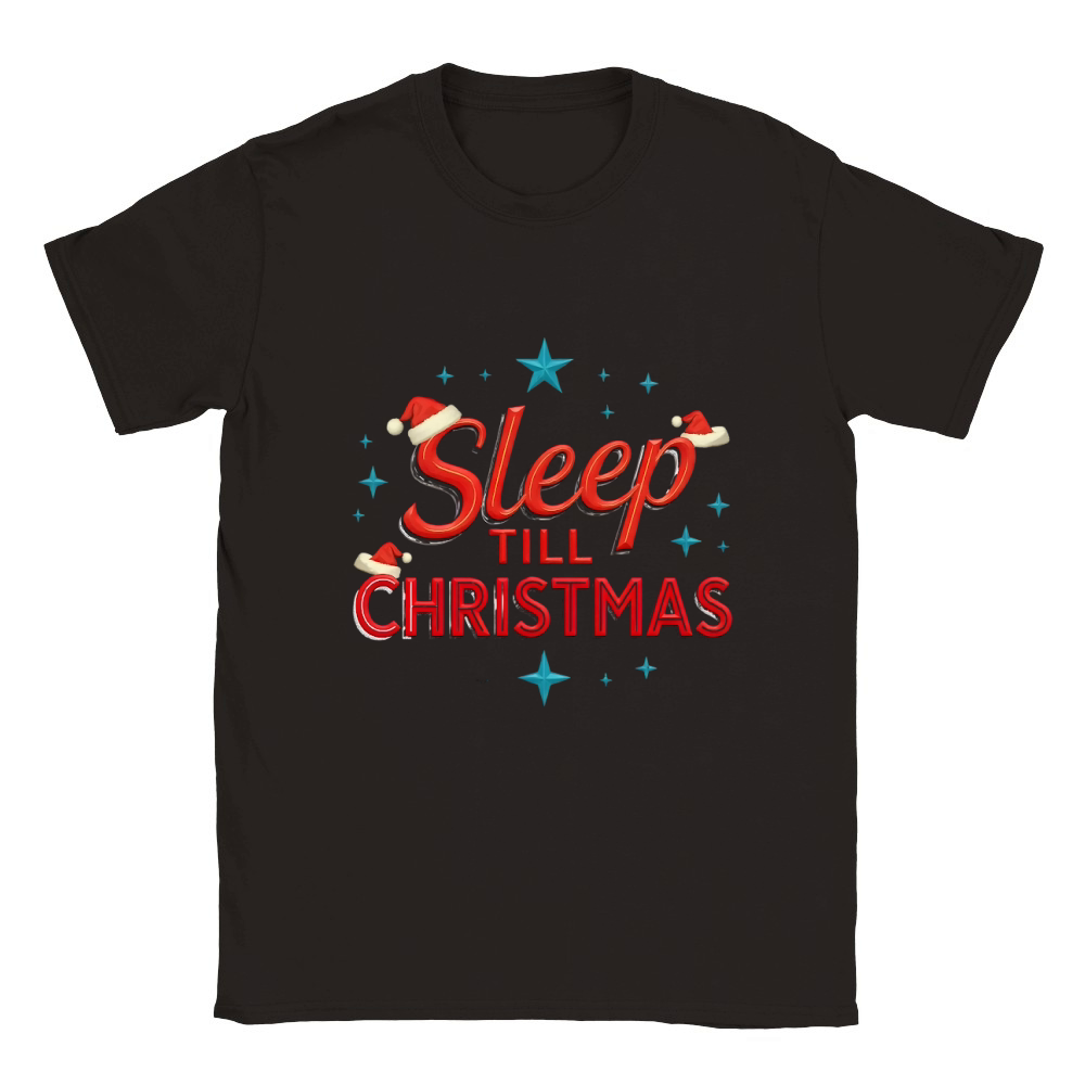 Sleep Till Christmas 7 Classic Kids Crewneck T-shirt
