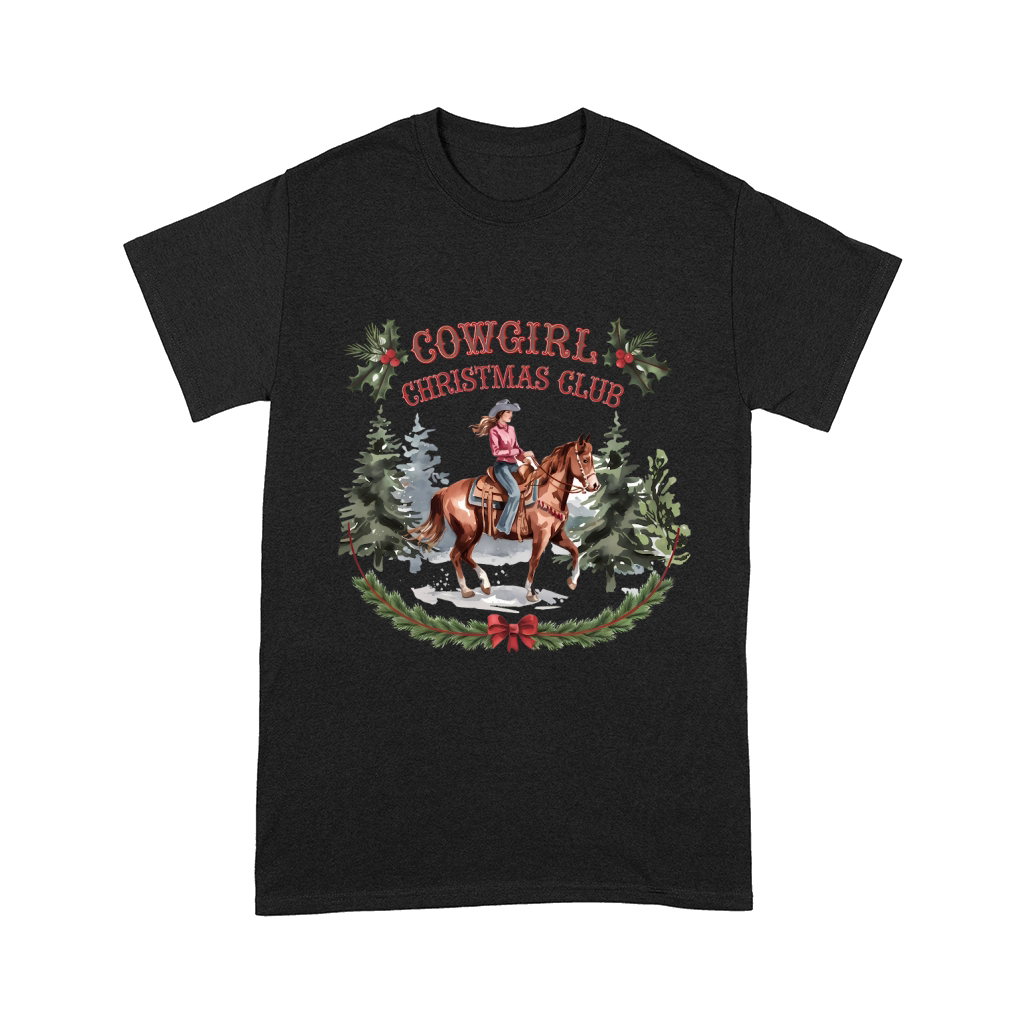 Cowgirl Christmas Club Vintage Christmas Comfort T-shirt