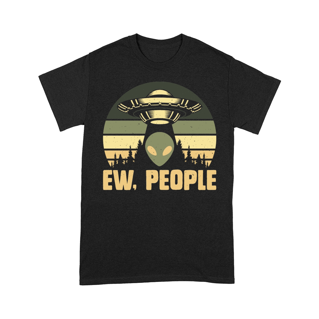 Vintage UFO Alien Ew People Comfort T-shirt