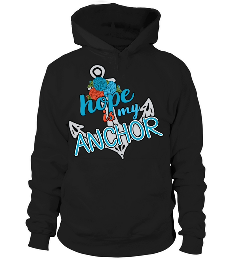 Hope is My Anchor Floral Hoodie Unisex