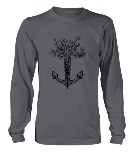 Anchor Roots Adventure Sailing Boating Vintage Long sleeved Unisex