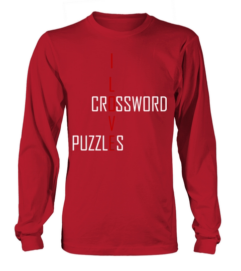 Crossword puzzles - I love Crossword puzzles Long sleeved Unisex