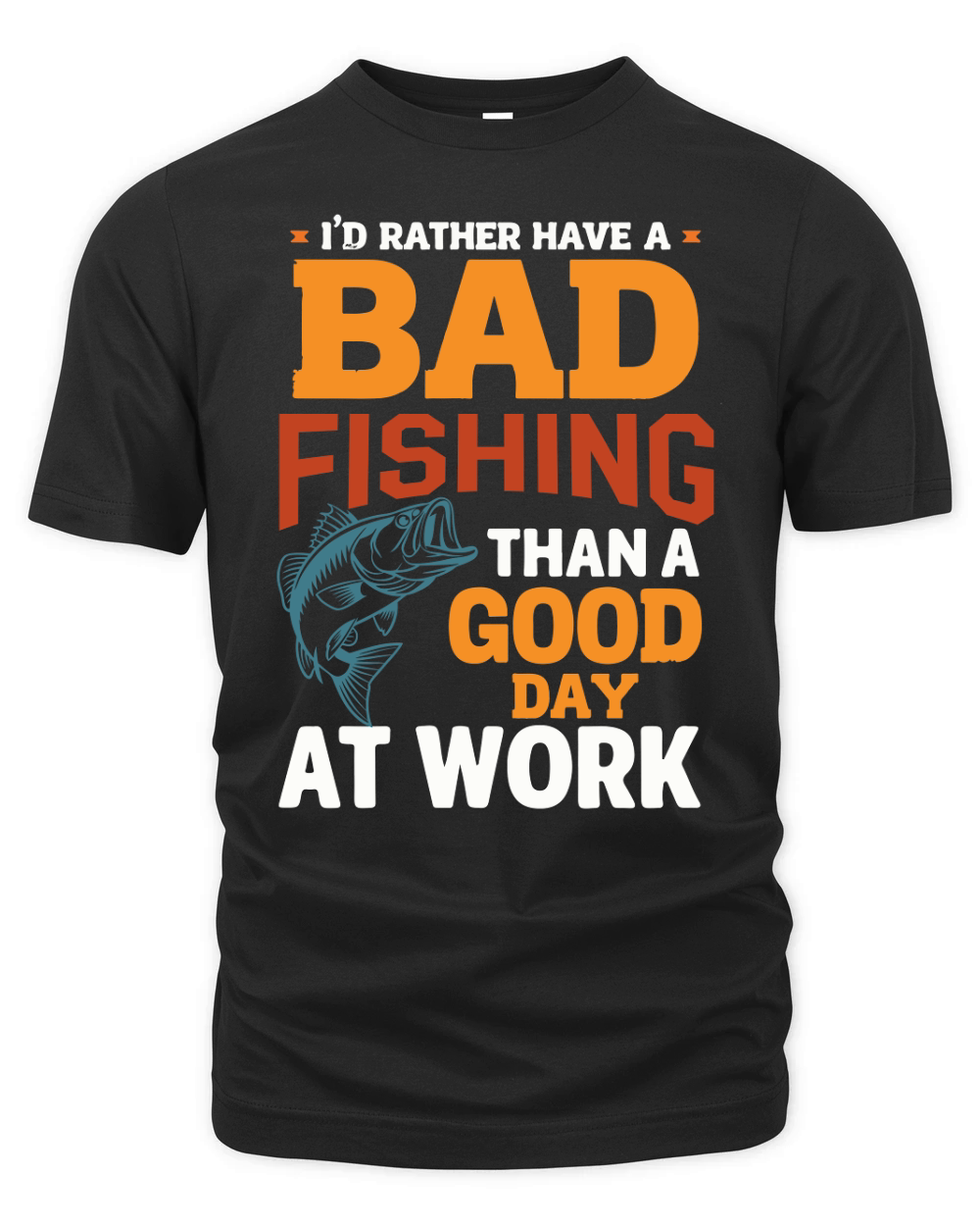 Bad fishing than a good day at work Organic Unisex T-shirt
