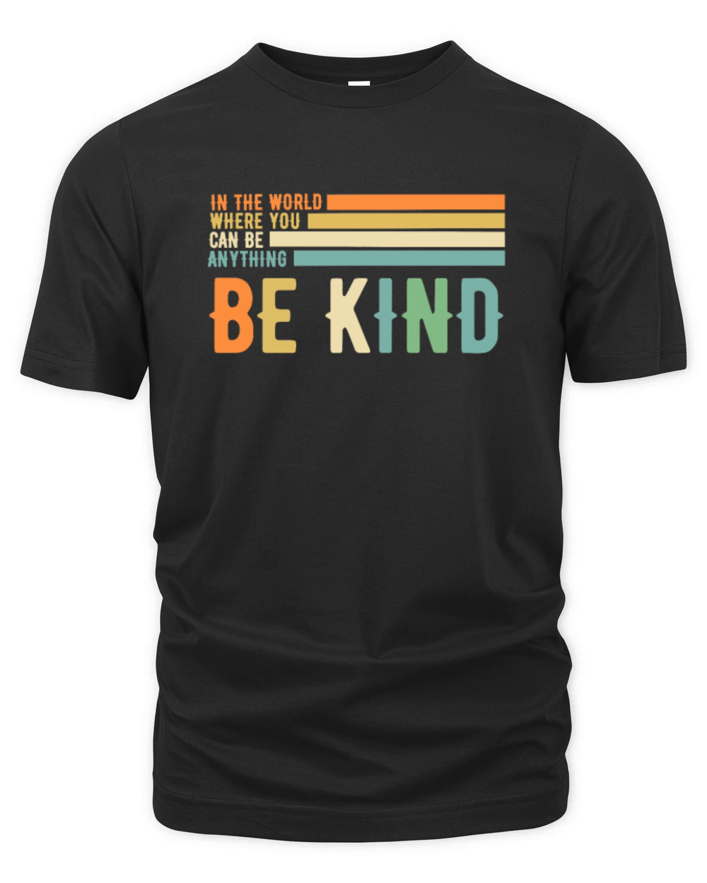 Be Kind Anti Bullying Inspirational Retro Style Organic Unisex T-shirt