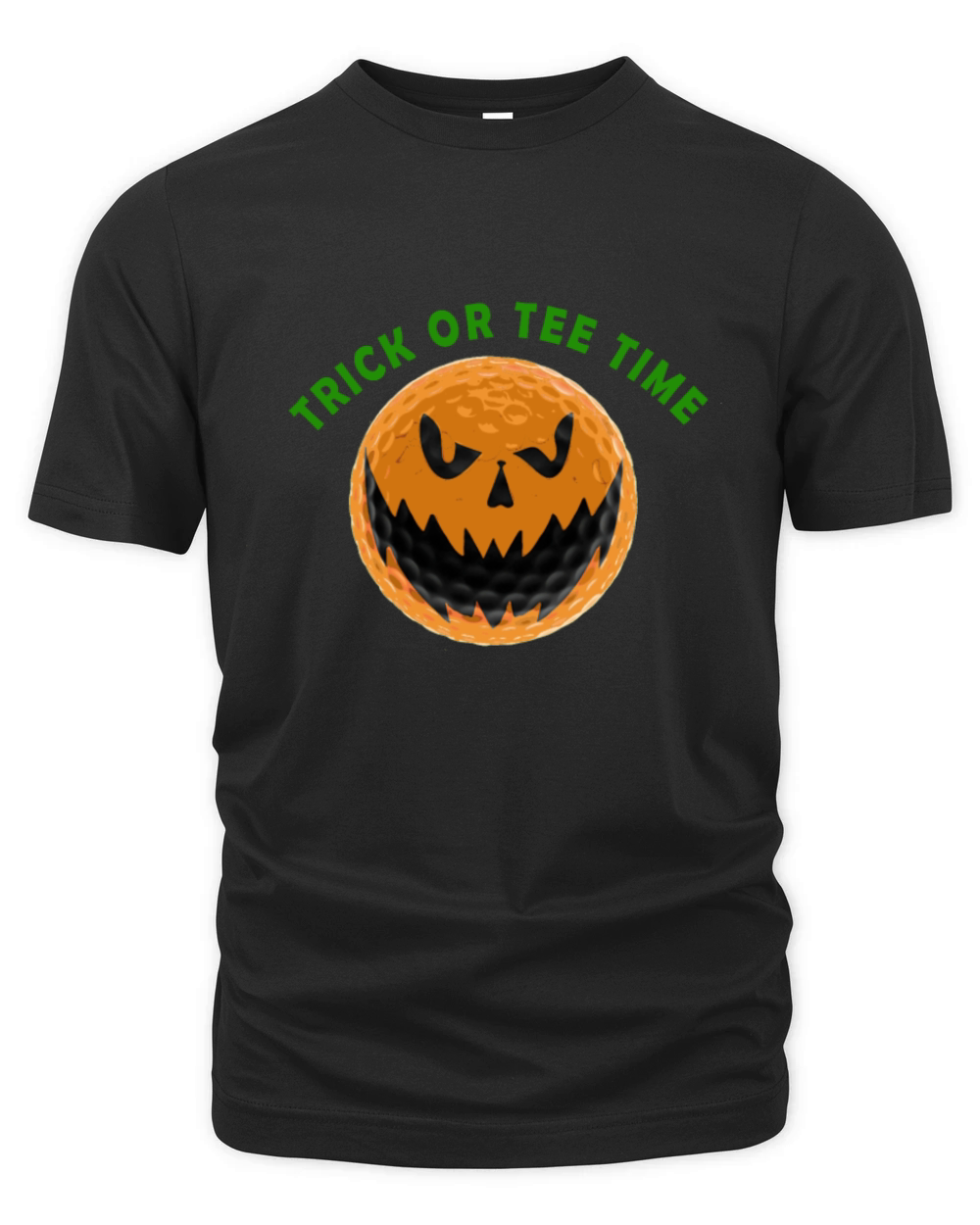 Golf Halloween trick or tee time Organic Unisex T-shirt