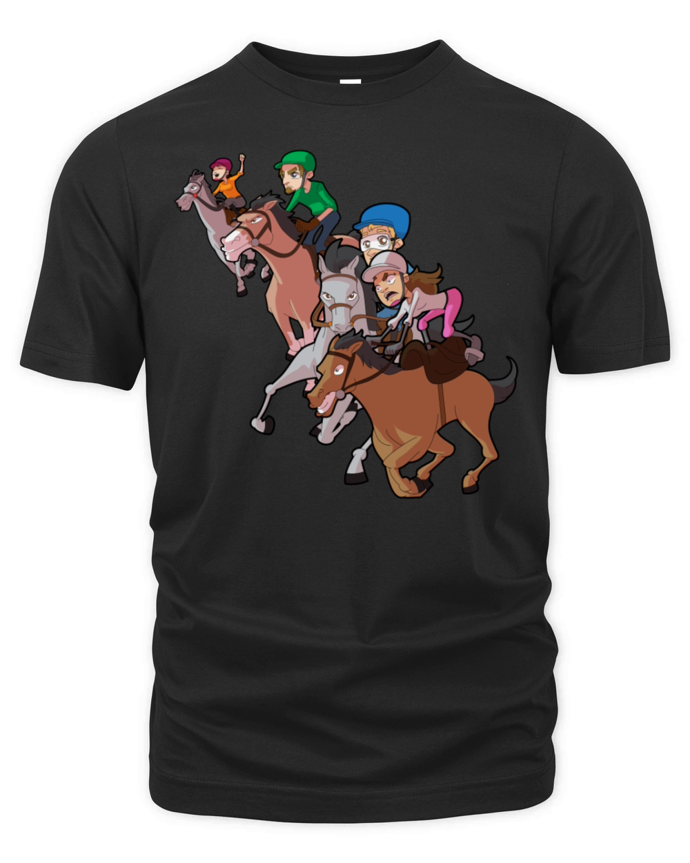 Horse Racing TallyHo Organic Unisex T-shirt
