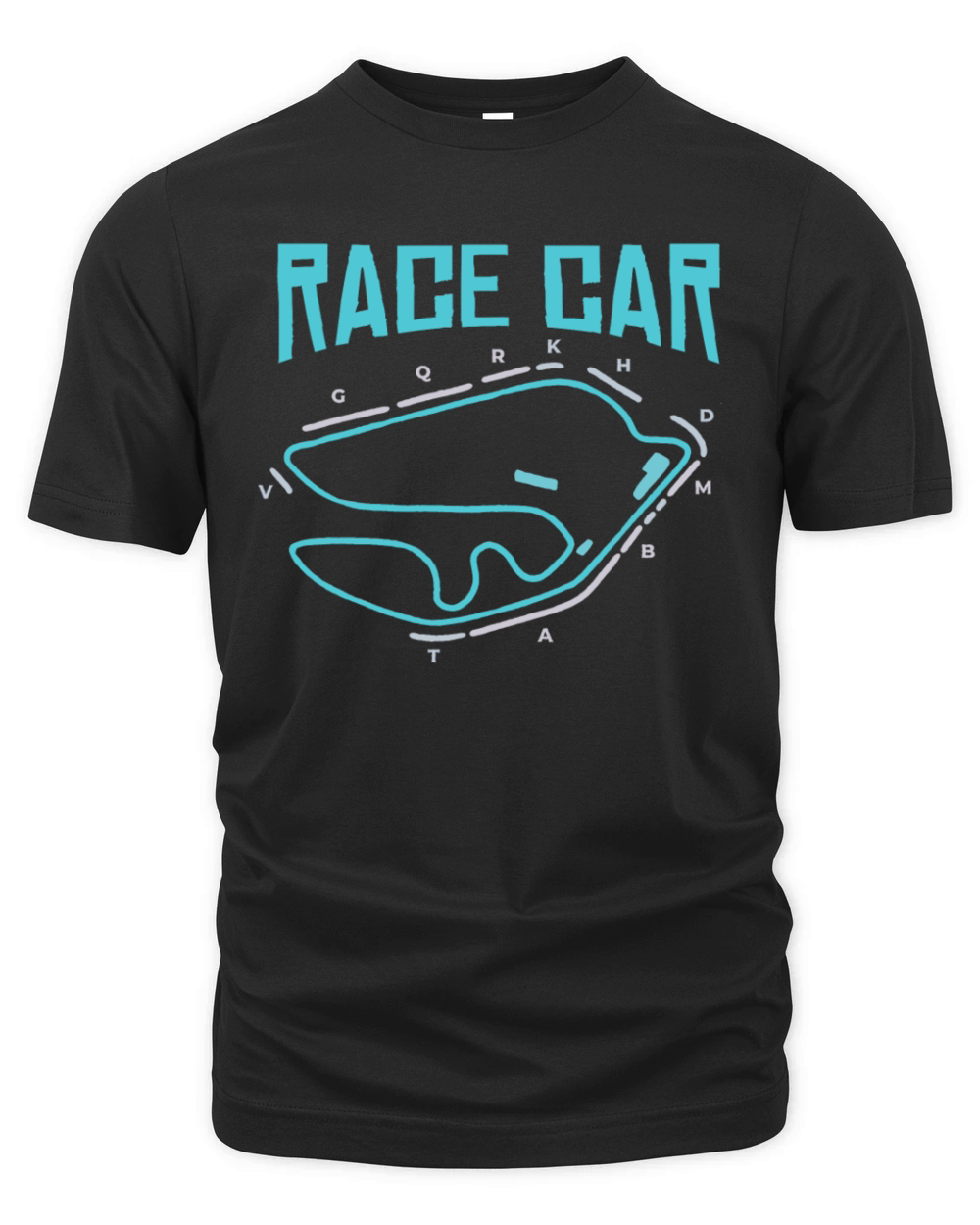 Race track round car racing sports car race Organic Unisex T-shirt