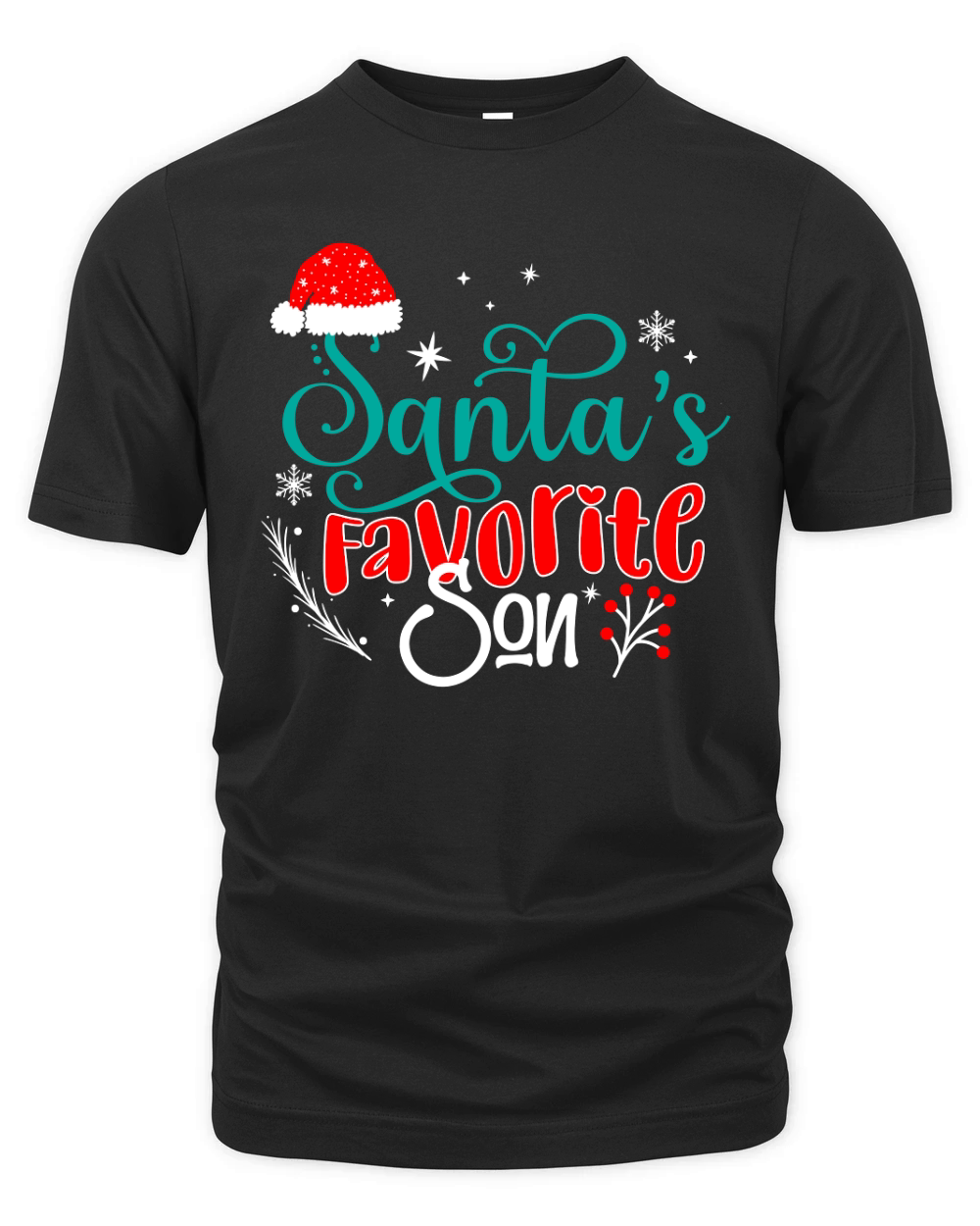 Santas Favorite Son Organic Unisex T-shirt