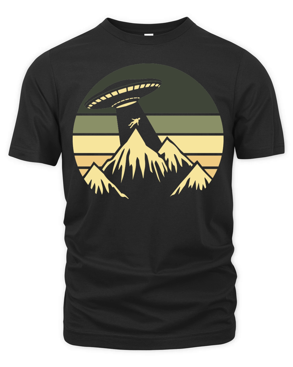 Vintage UFO Alien 34 Organic Unisex T-shirt