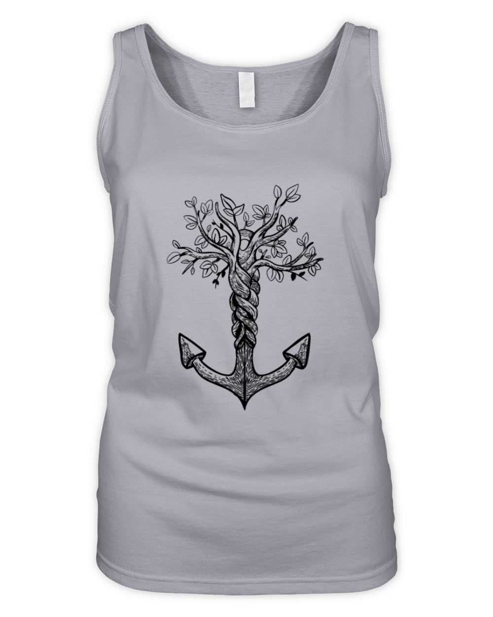 Anchor Roots Adventure Sailing Boating Vintage Organic Women's Tank Top