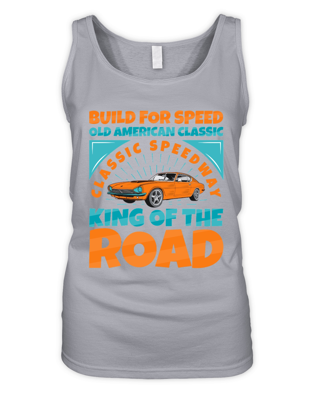 Build for Speed old american classic classic speedway king of the road Organic Women's Tank Top