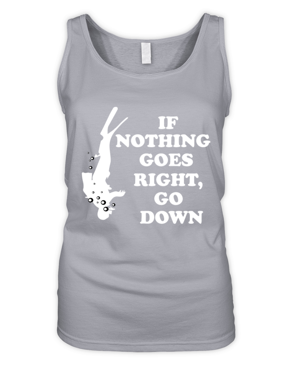 Diving Snorkeling Scuba Diver Swimming Goggles Organic Women's Tank Top