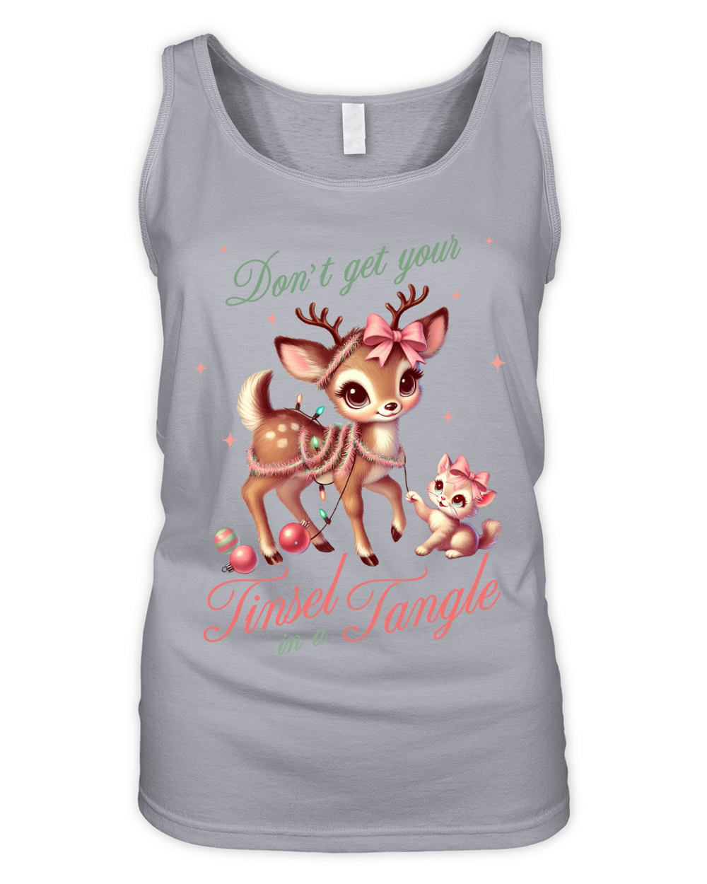 Dont Get Your Tinsel in a Tangle Organic Women's Tank Top