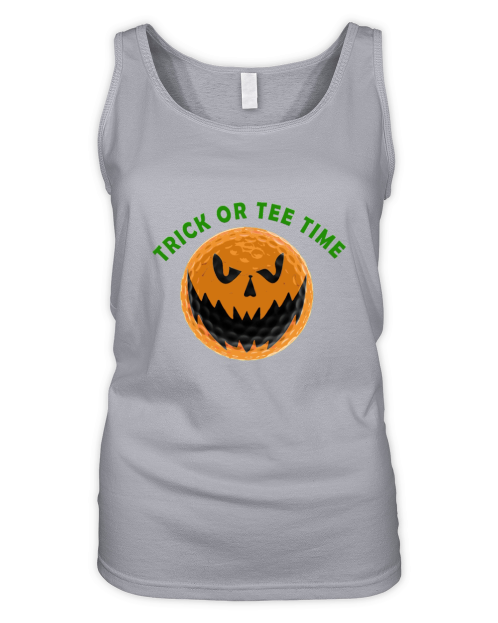 Golf Halloween trick or tee time Organic Women's Tank Top