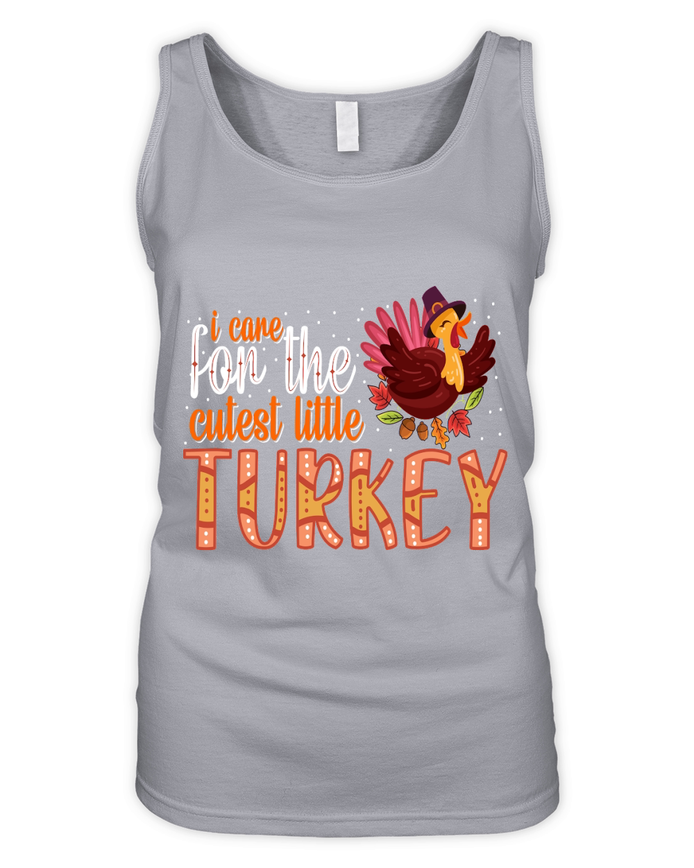 i care for the cutest little turkey Organic Women's Tank Top