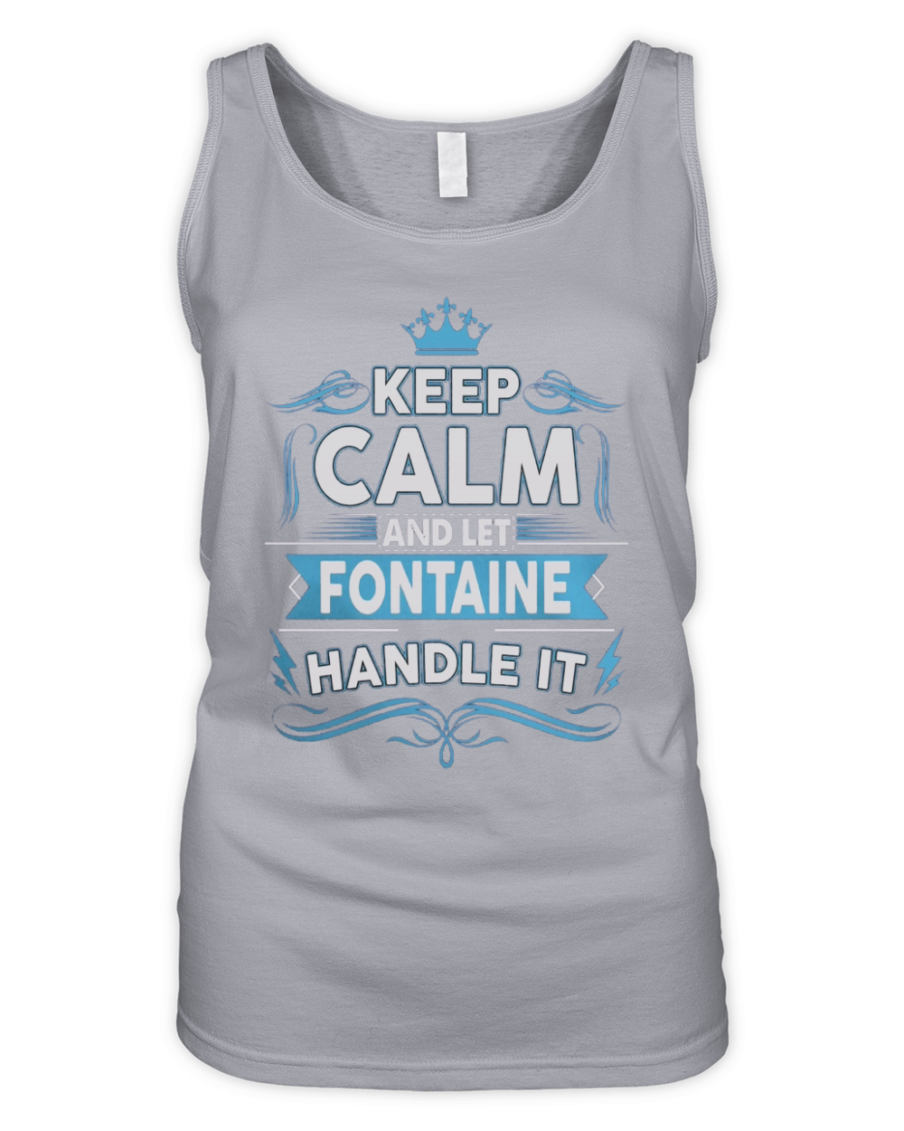 Keep calm FONTAINE, FONTAINE tshirt Organic Women's Tank Top