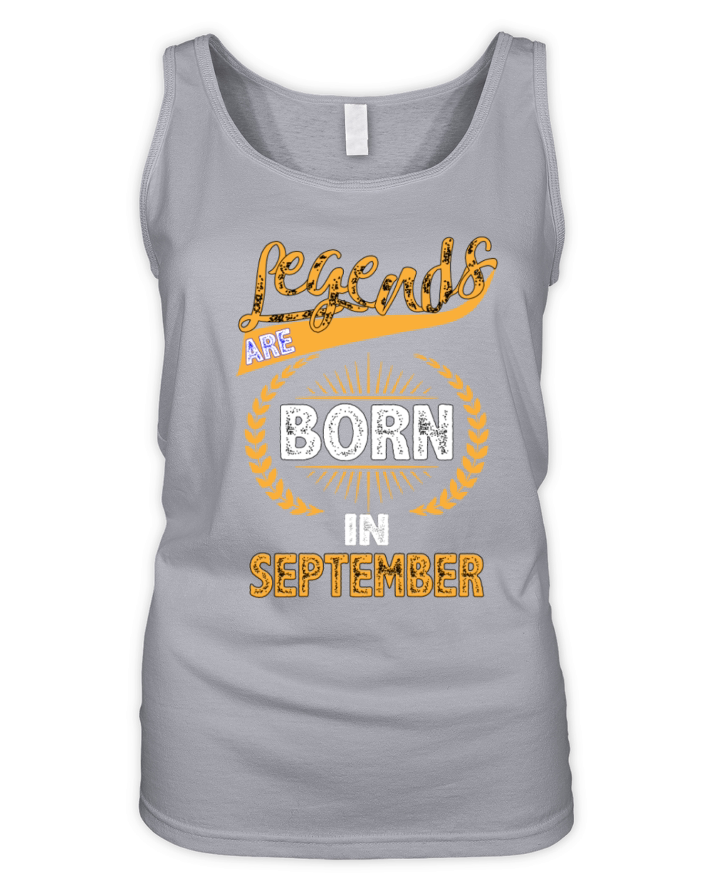 Legends Are Born In September Organic Women's Tank Top