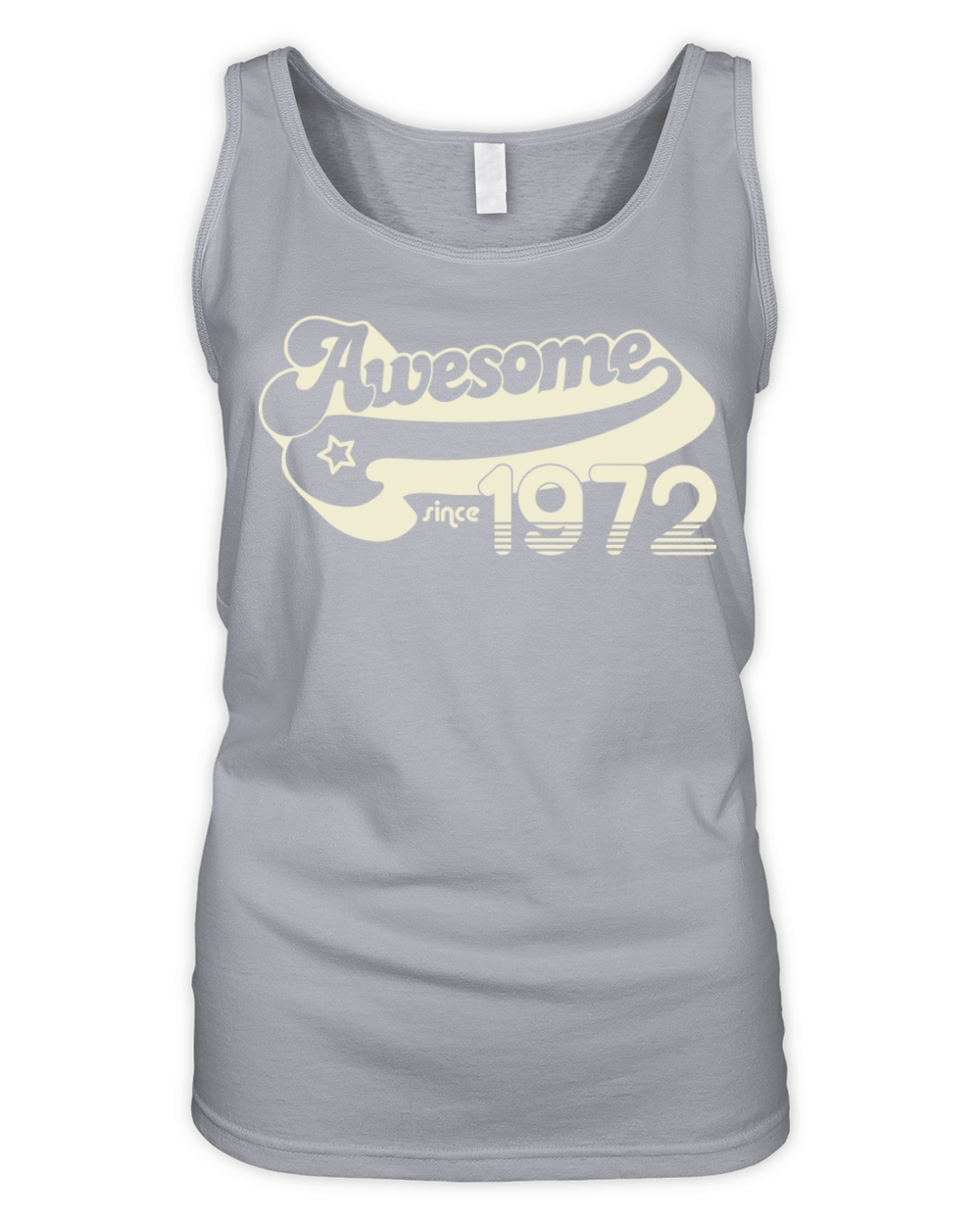 Vintage 1972 - 50 years old - 50th birthday gift Organic Women's Tank Top