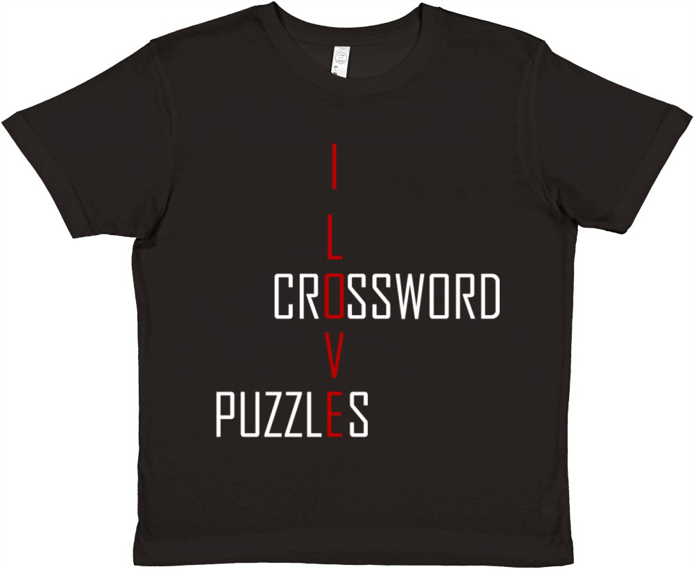 Crossword puzzles - I love Crossword puzzles Premium Kids Crewneck T-shirt