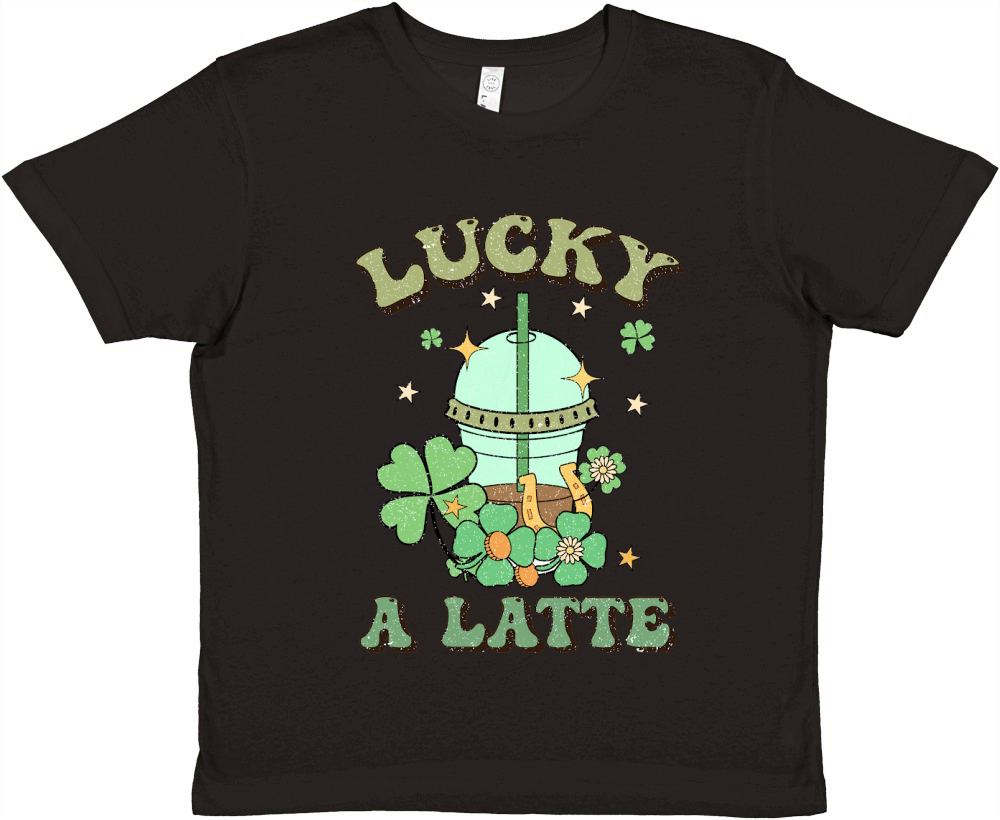 Retro St Patricks Day lucky a atte Premium Kids Crewneck T-shirt