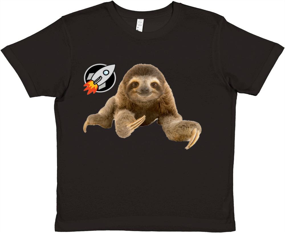 Rocket Sloth Premium Kids Crewneck T-shirt