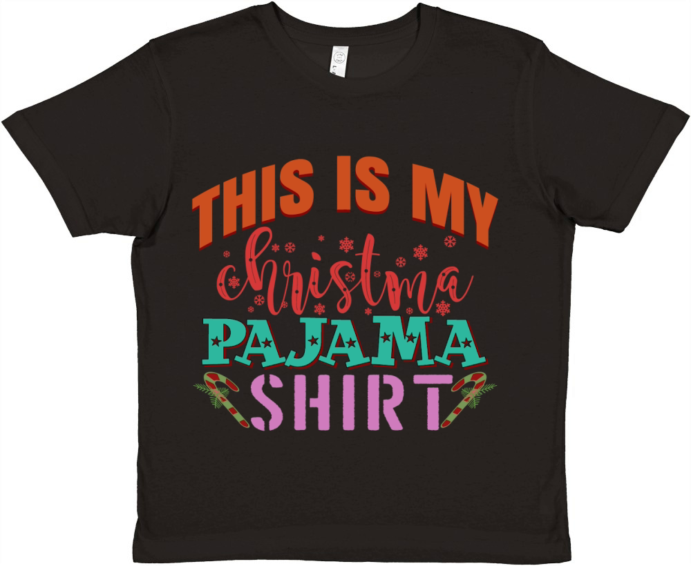 this is my christmas pajama shirt Premium Kids Crewneck T-shirt
