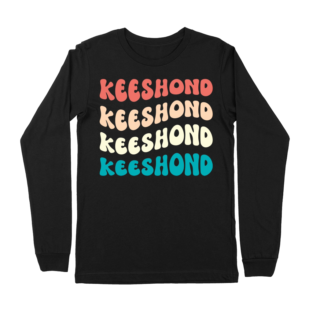 Retro Keeshond dog Premium Long Sleeve