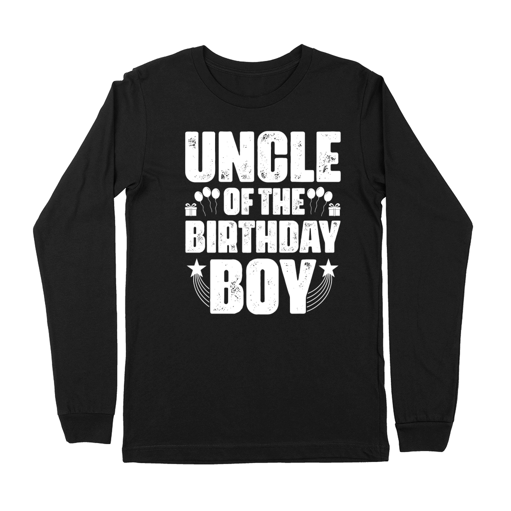 Uncle of the Birthday Boy T Shirt Design (2) Premium Long Sleeve