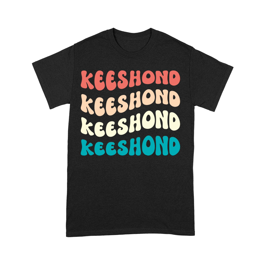 Retro Keeshond dog Premium T-shirt