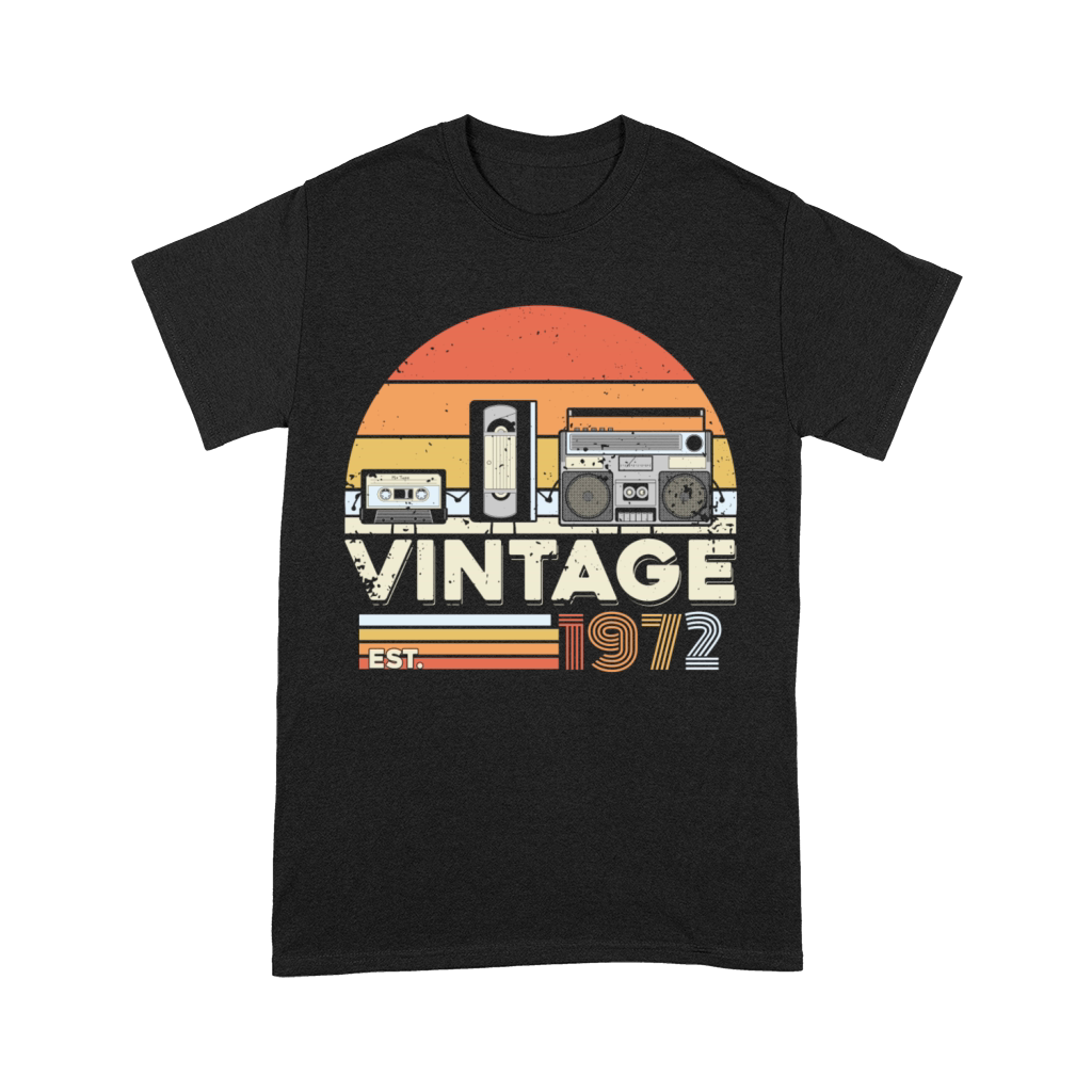 Vintage 1972 50th Birthday Fiftieth Gift Premium T-shirt