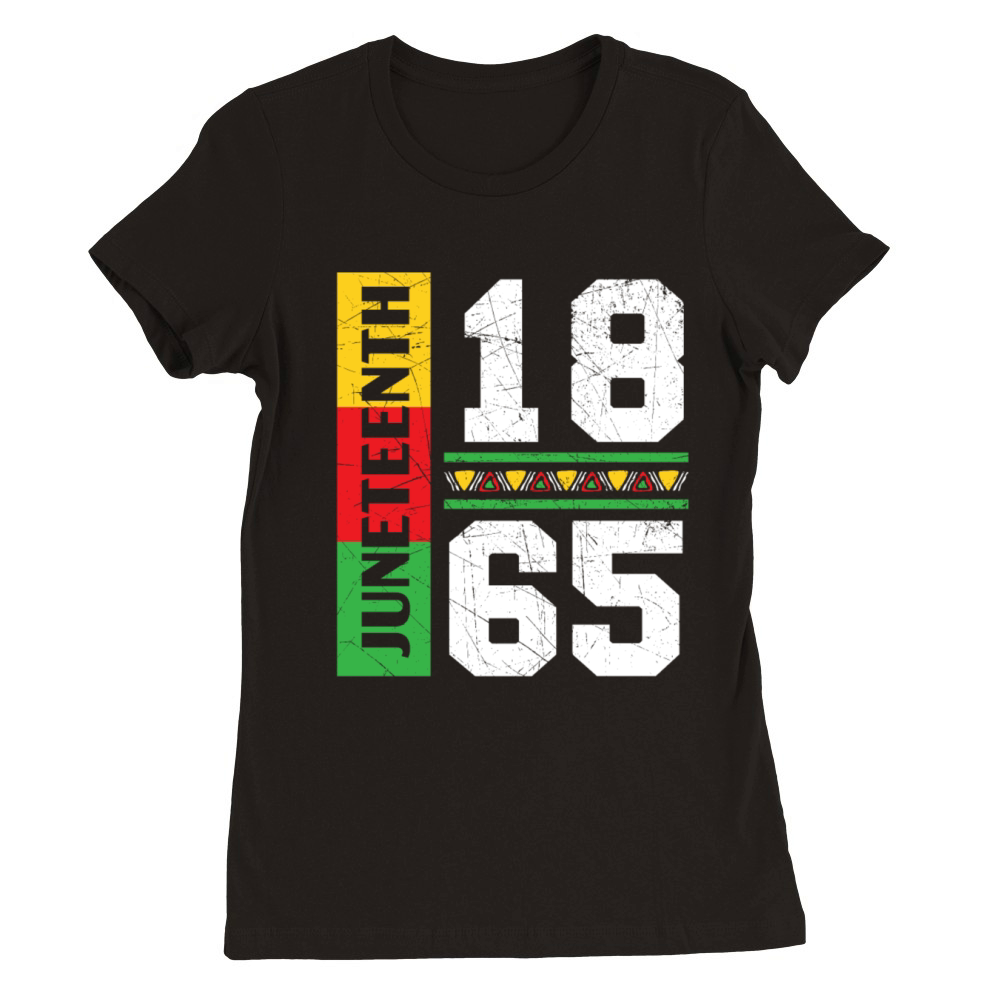 Juneteenth 1865 Black Freedom African American Premium Womens Crewneck T-shirt