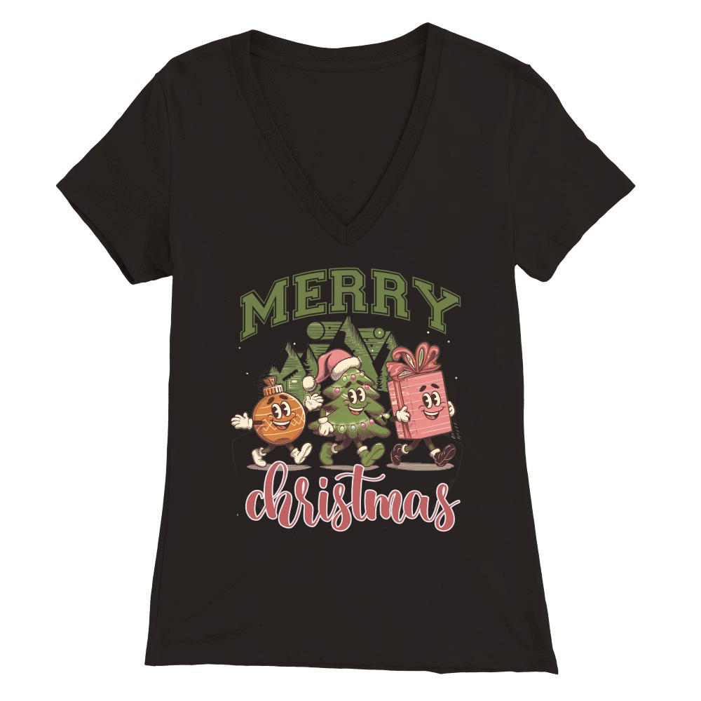 Merry Christmas 60 06 Premium Womens V-Neck T-shirt