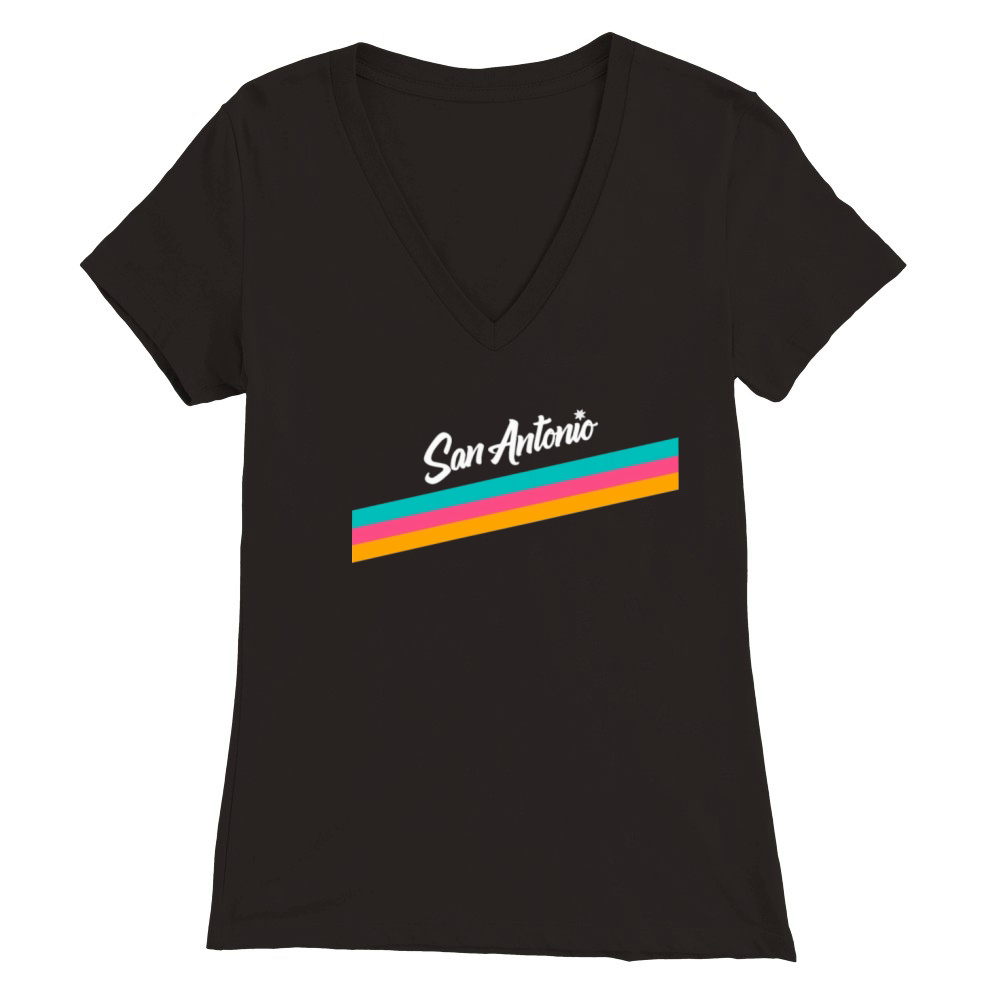 San Antonio Spurs logo Premium Womens V-Neck T-shirt