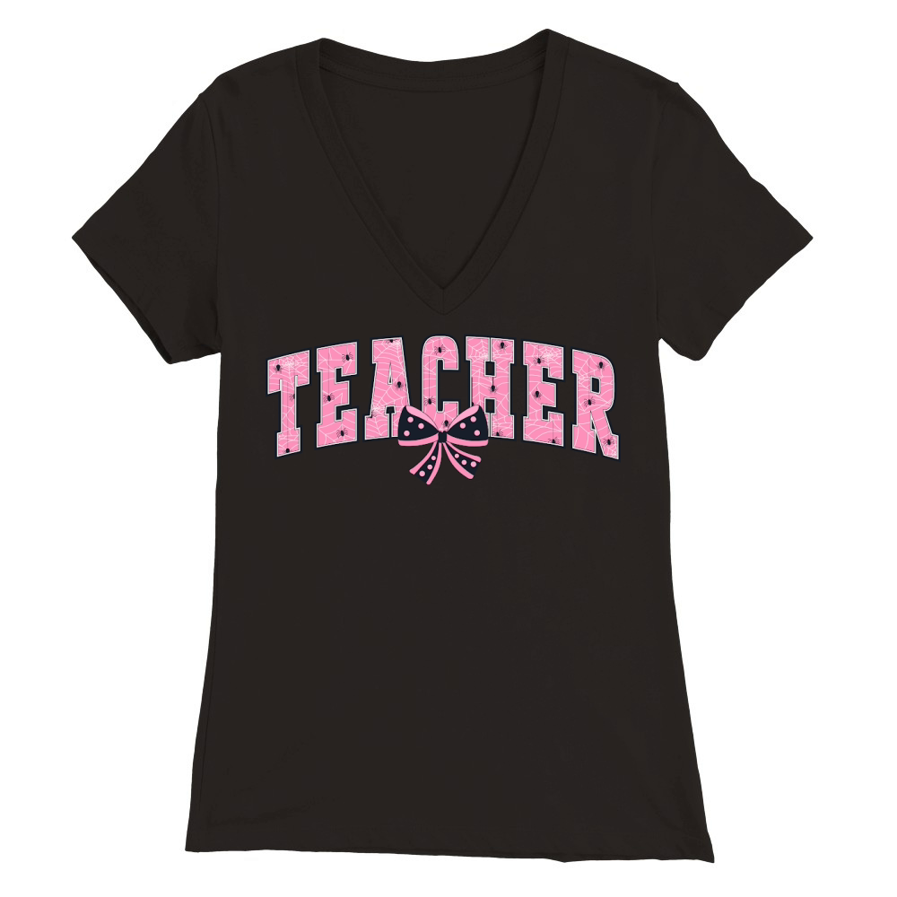 Teacger Halloween Premium Womens V-Neck T-shirt
