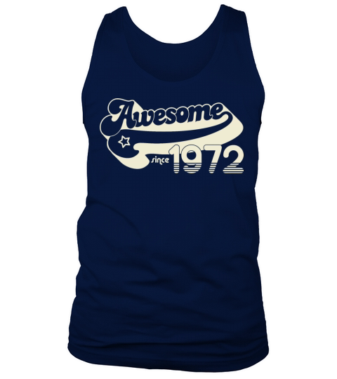 Vintage 1972 - 50 years old - 50th birthday gift Tank Top Unisex