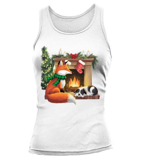 Christmas Fox Fire Vintage 2 Tank top Woman