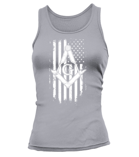 Masonic American Flag - Freemason Square and Compass Tank top Woman