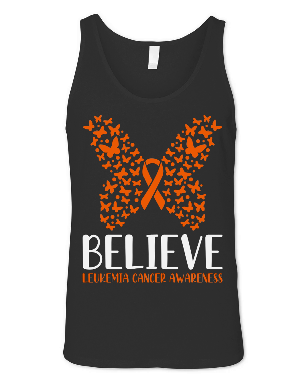 Butterfly  Leukemia Cancer Awareness Unisex Jersey Tank